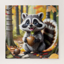 Search for raccoon puzzles Woodland creatures