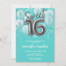 Search for teal balloon birthday invitations Calligraphy handwritten font