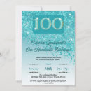 Search for 100 years birthday invitations Glam