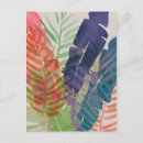 Search for colorful leaves postcards Watercolor