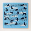 Search for music notes puzzles Blue