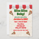 Search for pizza cards invites Slice slice baby