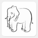 Search for elephant drawing stickers Cute