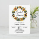 Search for sunflower bridal shower invitations Wreath