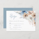 Search for floral rsvp cards Blue