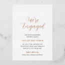 Search for gold foil engagement party invitations Script