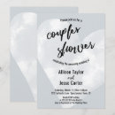 Search for engagement couple bridal shower invitations Typography