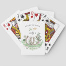 Search for lucky in love playing cards Watercolor