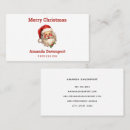 Search for santa claus business cards Retro