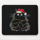Search for holiday lights mousepads Black