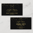 Search for dance studio business cards Ballerina