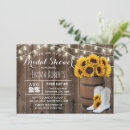 Search for vintage western bridal shower invitations Sunflower