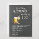 Search for bubbles and brews invitations Minimalist