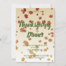 Search for maple leaves invitations Give thanks