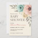 Search for peony baby shower invitations Sophisticated