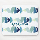 Search for abstract fish mousepads Blue