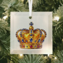Search for gold crown christmas tree decorations King