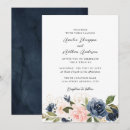 Search for navy and gold wedding invitations Floral