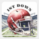 Search for first down stickers Watercolor