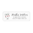 Search for doodle return address labels Red