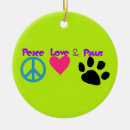 Search for peace sign christmas tree decorations Heart