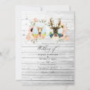 Search for rustic deer wedding invitations Watercolor