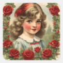 Search for red rose day stickers Vintage