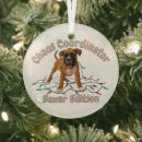 Search for boxer dog christmas tree decorations Typography