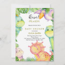 Search for dinosaure baby shower invitations For kids