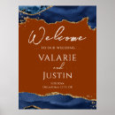Search for navy blue gold welcome wedding signs Agate