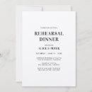 Search for monogram rehearsal dinner invitations Simple