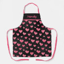 Search for pink heart aprons Trendy