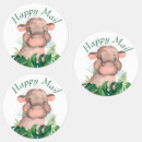 Search for hippopotamus stickers Green