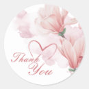 Search for romantic floral watercolor stickers Thank you