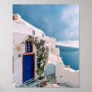 Search for santorini blue posters Cyclades