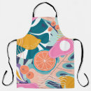 Search for modern floral pattern aprons Bright