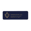 Search for mail return address labels Navy blue