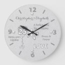 Search for 25th anniversary clocks Names