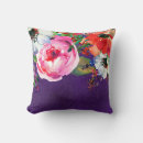 Search for purple flower cushions Watercolor