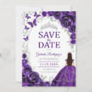 Search for silver save the dates Mis quince anos