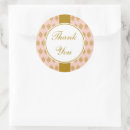 Search for pink lace wedding stickers Thank you