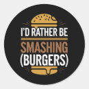 Search for burger stickers Backyard