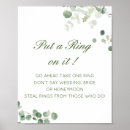Search for put a ring on it bridal shower games Greenery