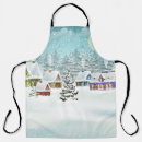Search for winter scene aprons House