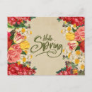 Search for vintage spring flowers postcards Retro