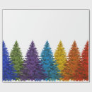Search for rainbow christmas tree wrapping paper Colourful