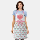 Search for pink heart pattern aprons Elegant