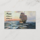 Search for sailing ships business cards Ocean