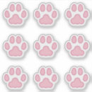 Search for pink cat paw stickers Cats