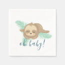 Search for sloth napkins Sloth birthday party